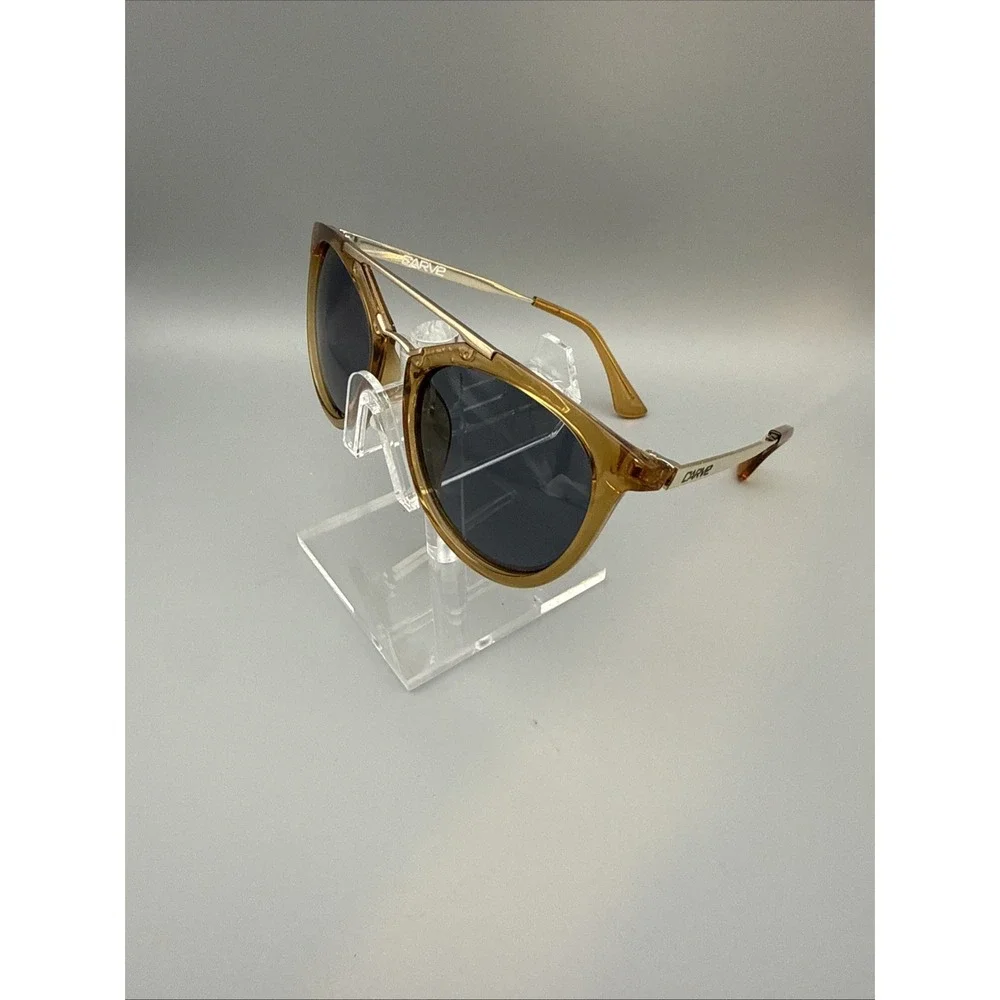 Carve AMALFI Authentic Polarized Sunglasses 3400 Brown Round Tortoise/Metal -HOT